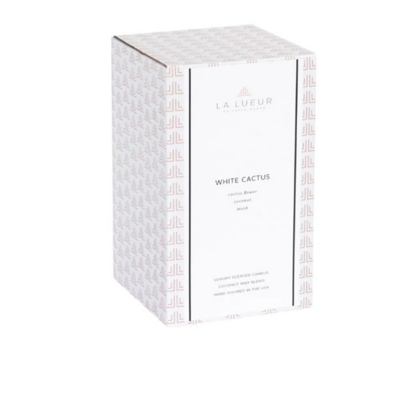 NIB LA LUEURE Everest Collection White Cactus Candle 17 oz - Picture 4 of 4